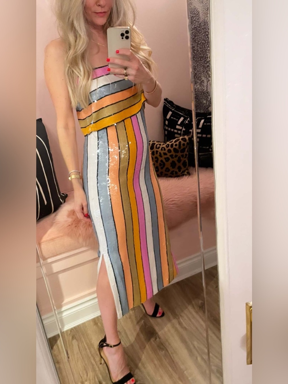 VERONICA BEARD Ivanna Sequin Dress Size 4 NWT w/ Flaws